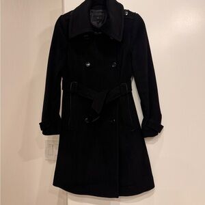 Chic Black Women's Trench Coat